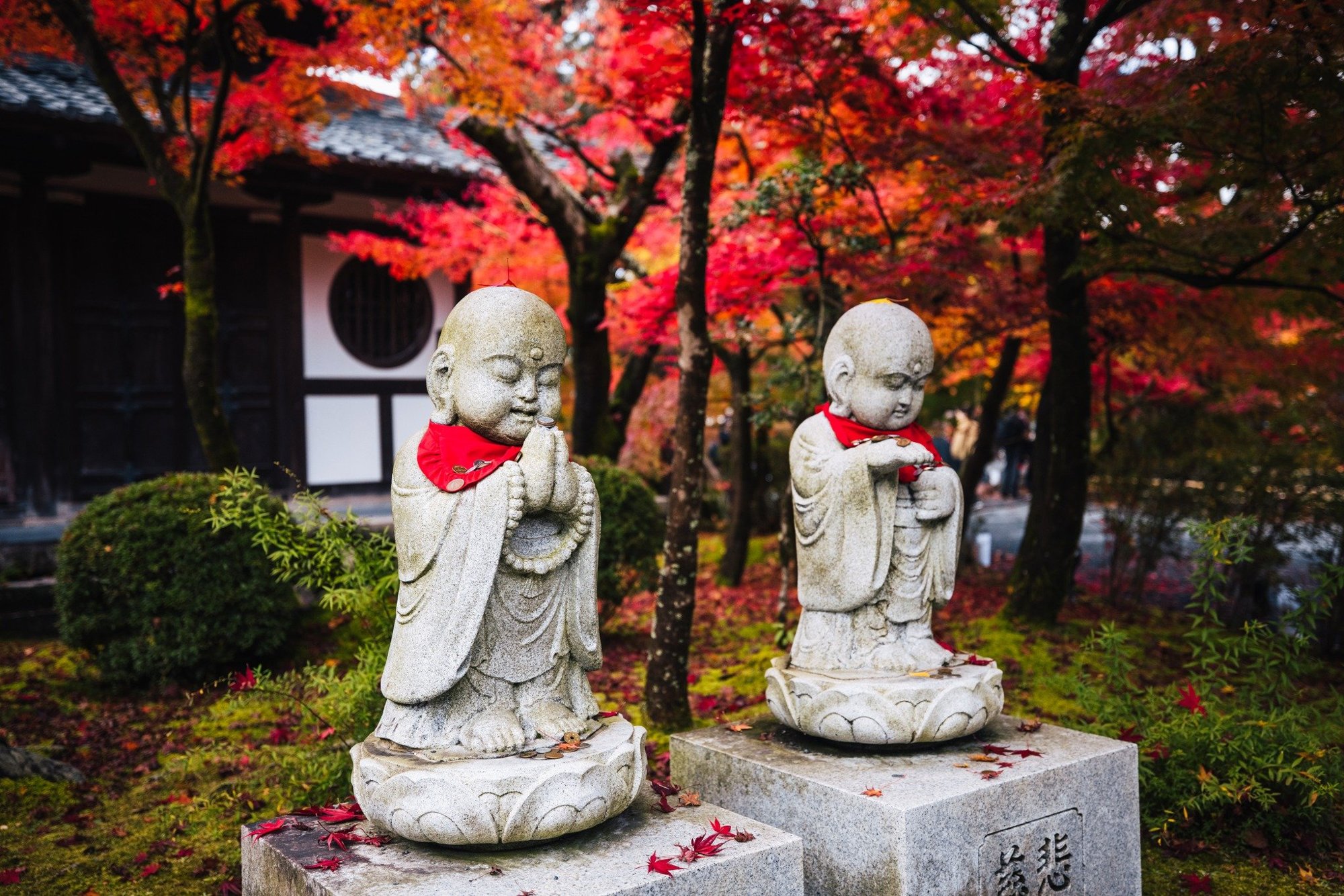 Stone lantern detail