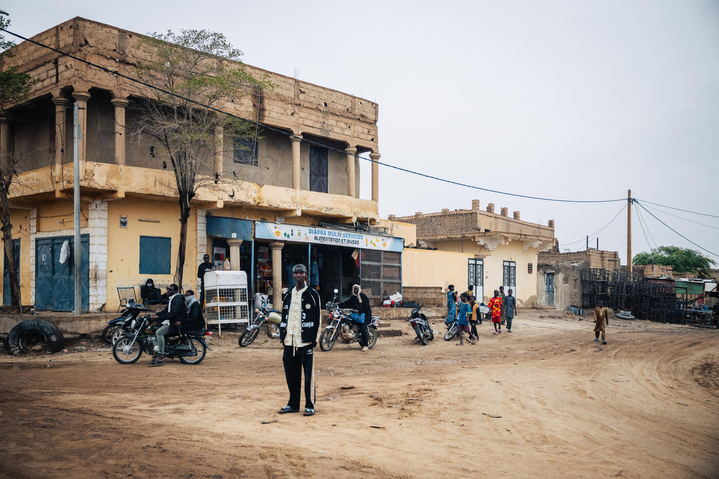 Man in Timbuktu town center
