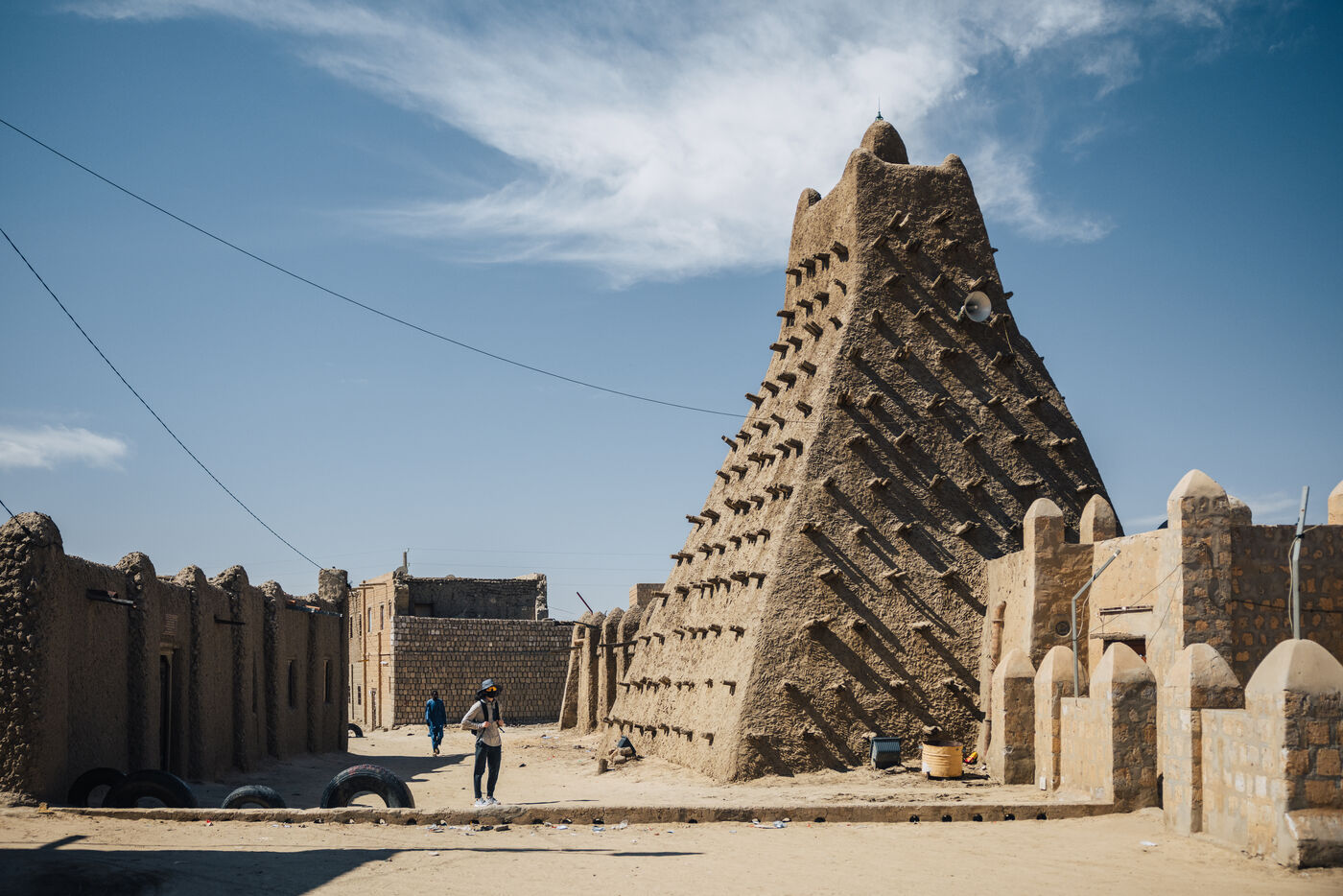 Sankore Mosque exterior with tall minaret