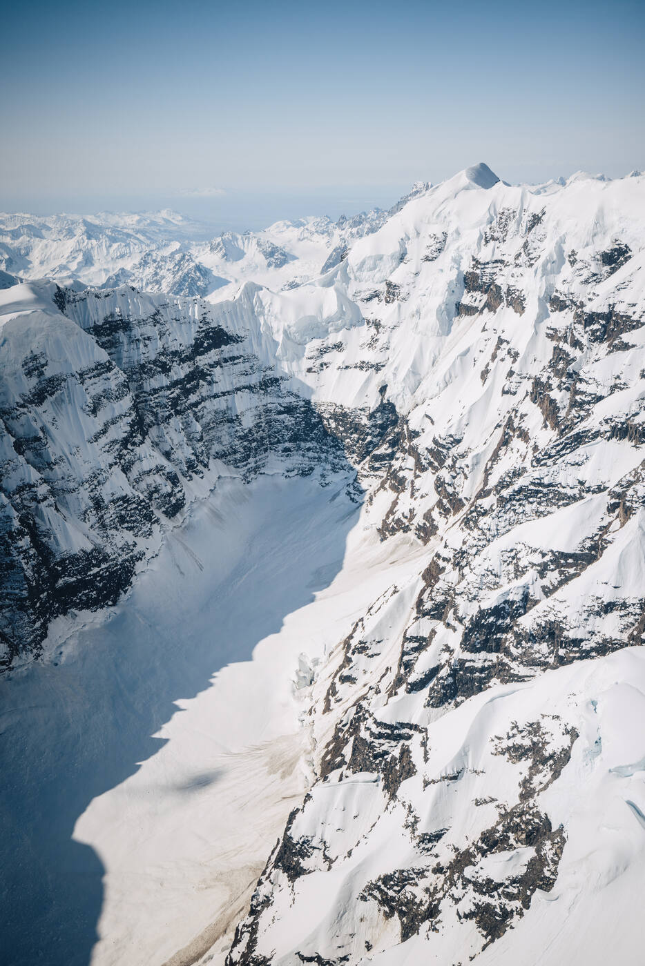 The Alaska Range on the flight out