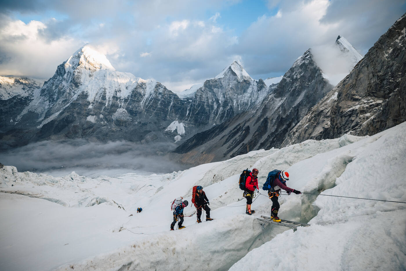 Pushing through the Khumbu Icefall